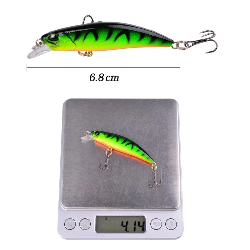 10 stücke Laser Langsam Minnow Angeln Locken Set 4g 7cm Wobbler Wobbler Isca Künstliche Harten Köder Karpfen mini Angeln Lockt Pesca