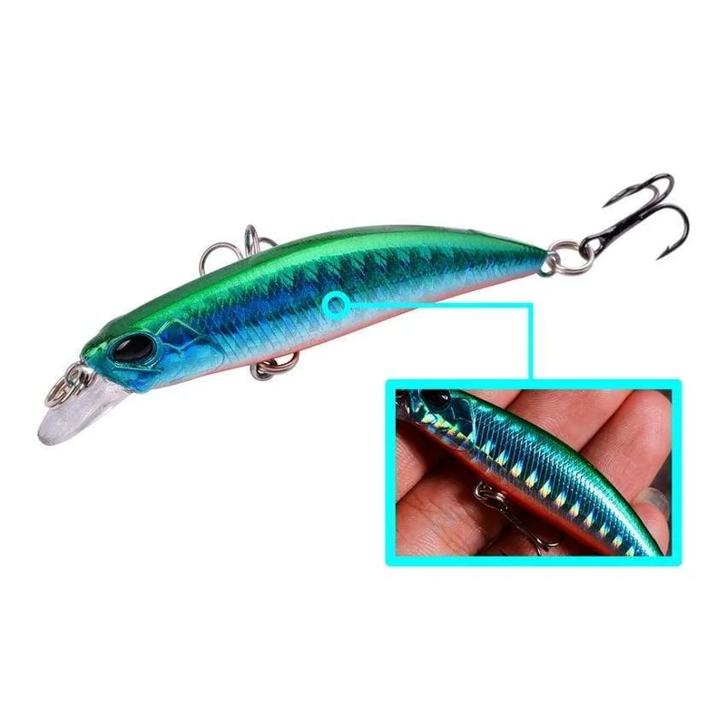 10 stücke Laser Langsam Minnow Angeln Locken Set 4g 7cm Wobbler Wobbler Isca Künstliche Harten Köder Karpfen mini Angeln Lockt Pesca