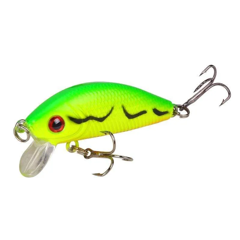 1PCS Minnow Angeln Locken 50mm 4.2g Topwater Harten Köder Wobbler Jig Köder Crankbait Karpfen Gestreiften Bass Pesca angelgerät SwimBait