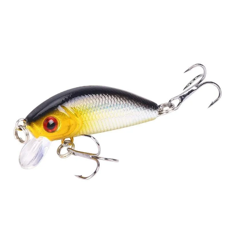 1PCS Minnow Angeln Locken 50mm 4.2g Topwater Harten Köder Wobbler Jig Köder Crankbait Karpfen Gestreiften Bass Pesca angelgerät SwimBait