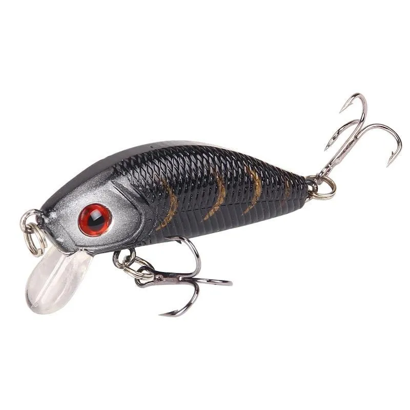 1PCS Minnow Angeln Locken 50mm 4.2g Topwater Harten Köder Wobbler Jig Köder Crankbait Karpfen Gestreiften Bass Pesca angelgerät SwimBait