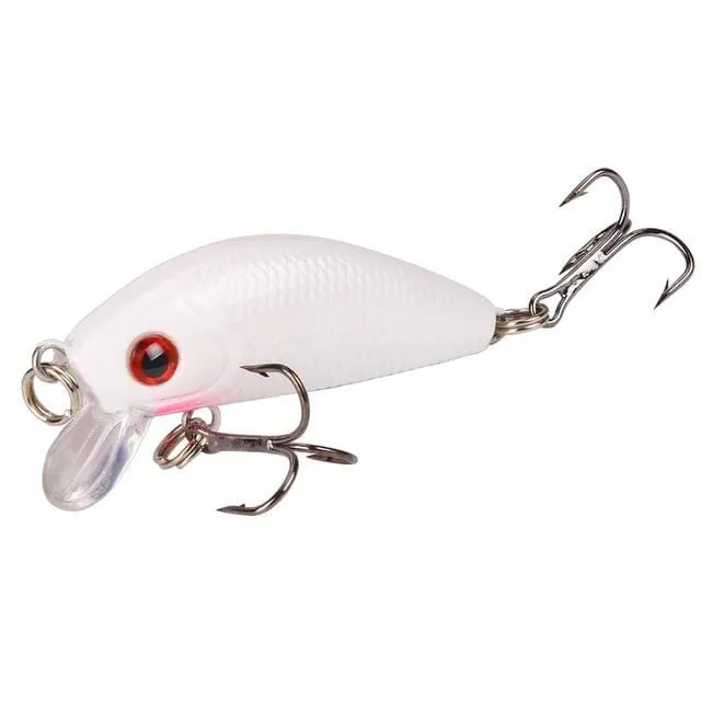 1PCS Minnow Angeln Locken 50mm 4.2g Topwater Harten Köder Wobbler Jig Köder Crankbait Karpfen Gestreiften Bass Pesca angelgerät SwimBait