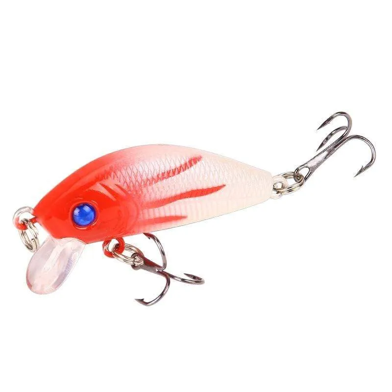 1PCS Minnow Angeln Locken 50mm 4.2g Topwater Harten Köder Wobbler Jig Köder Crankbait Karpfen Gestreiften Bass Pesca angelgerät SwimBait