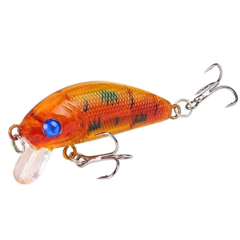 1PCS Minnow Angeln Locken 50mm 4.2g Topwater Harten Köder Wobbler Jig Köder Crankbait Karpfen Gestreiften Bass Pesca angelgerät SwimBait