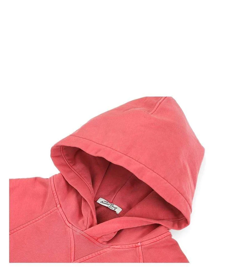 Winter Neue Garment Dyed Lose Hoodies Männer Retro Sweatshirts Vintage Raglan ärmeln Jogger Trainingsanzüge