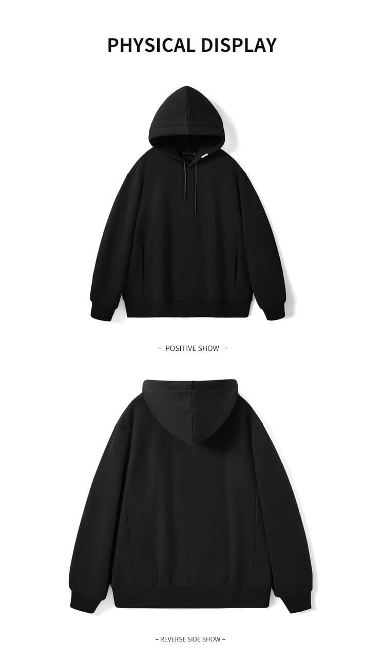 Sweatshirt Herren Kapuzenpullover Liebhaber Kleidung Herbst Herrenmode Marke Hoodies Winter Loose Plus Samt Kapuzenkleidung