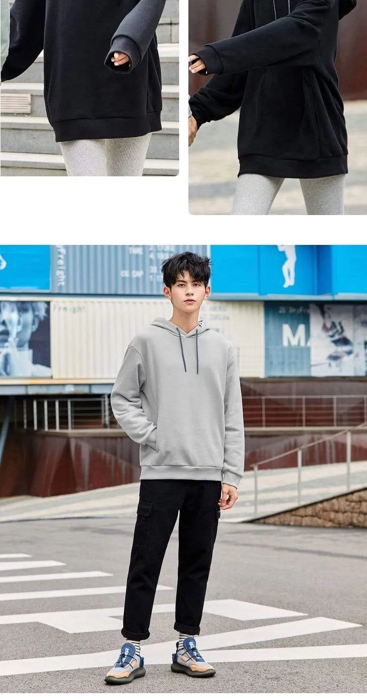 Sweatshirt Herren Kapuzenpullover Liebhaber Kleidung Herbst Herrenmode Marke Hoodies Winter Loose Plus Samt Kapuzenkleidung