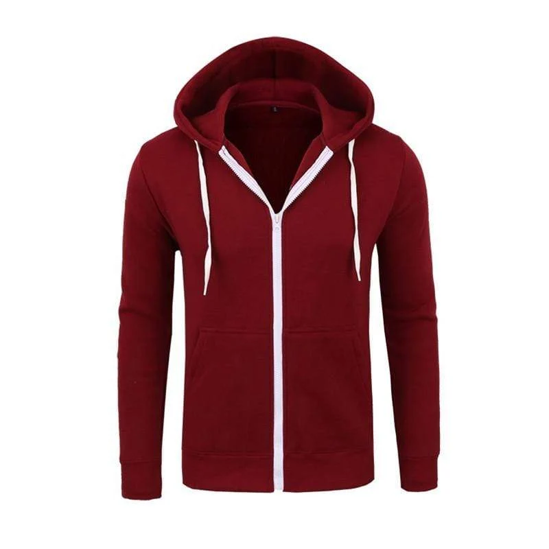 Männer Hoodies Jacke Frühling Kordelzug Reißverschluss Mit Kapuze Sweatshirt Männlich Langarm Tasche Pullover Herbst Hoodie Mantel MWW145