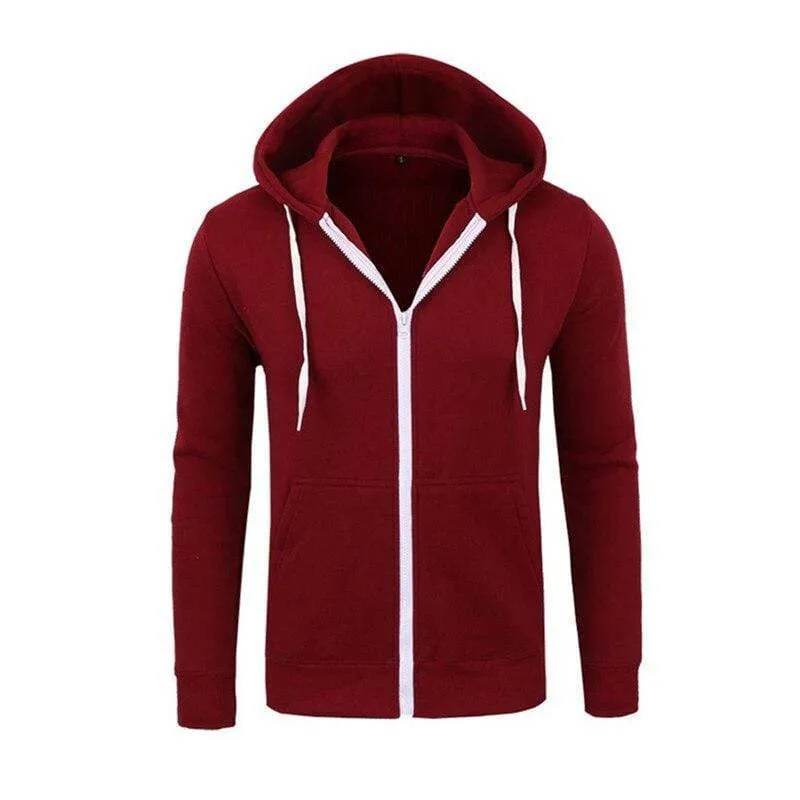 Männer Hoodies Jacke Frühling Kordelzug Reißverschluss Mit Kapuze Sweatshirt Männlich Langarm Tasche Pullover Herbst Hoodie Mantel MWW145