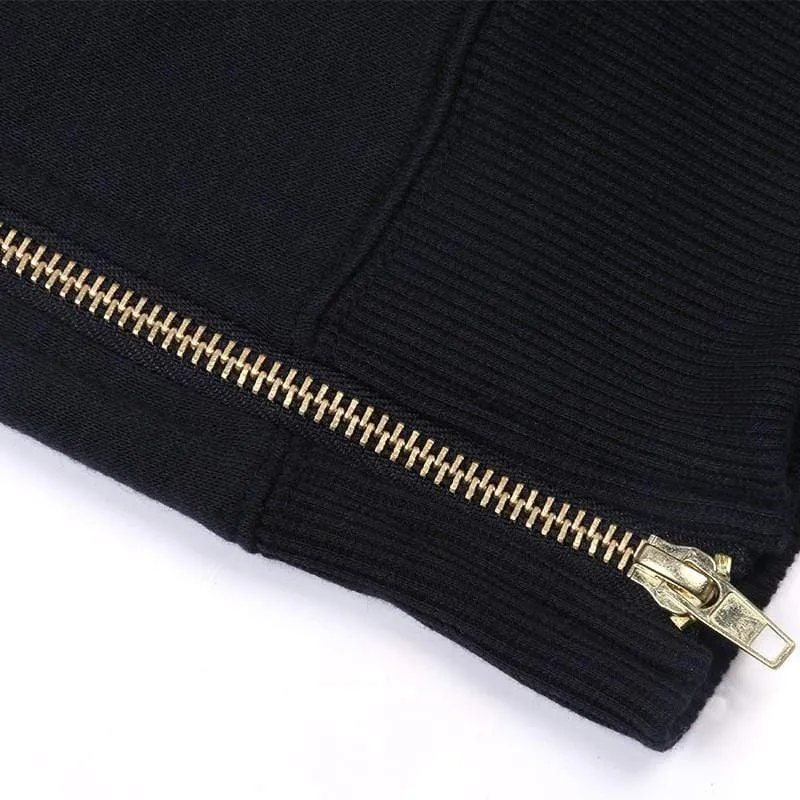 Streetwear Herren Lange Schwarze Hoodies Sweatshirts Feece extra lang Hoody Seitlicher Reißverschluss Longline Hip Hop verlängert für Männer Hoodie