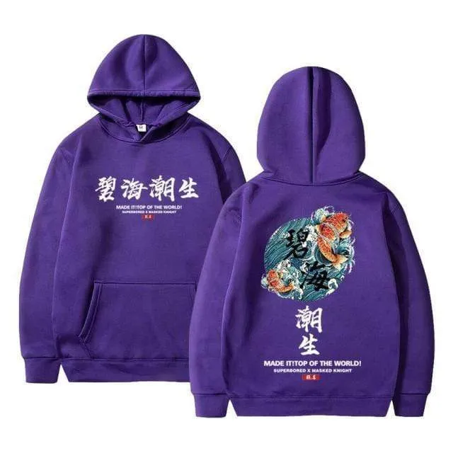 Streetwear Chinesische zeichen Männer Hoodies Sweatshirts Mode Herbst Hip Hop Schwarz Hoodie Erkek sweatshirt