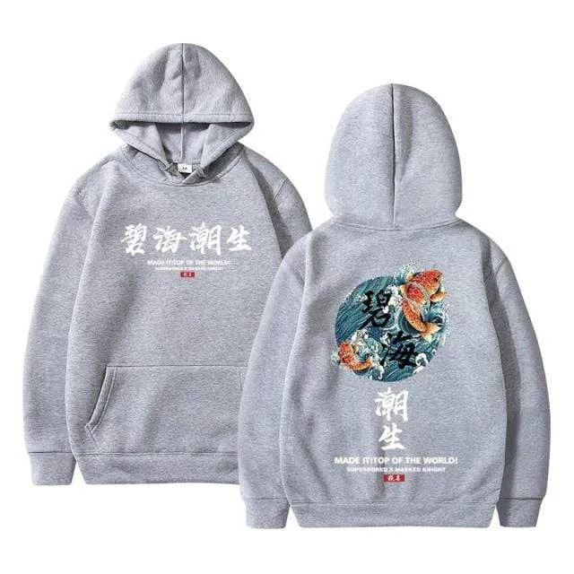 Streetwear Chinesische zeichen Männer Hoodies Sweatshirts Mode Herbst Hip Hop Schwarz Hoodie Erkek sweatshirt