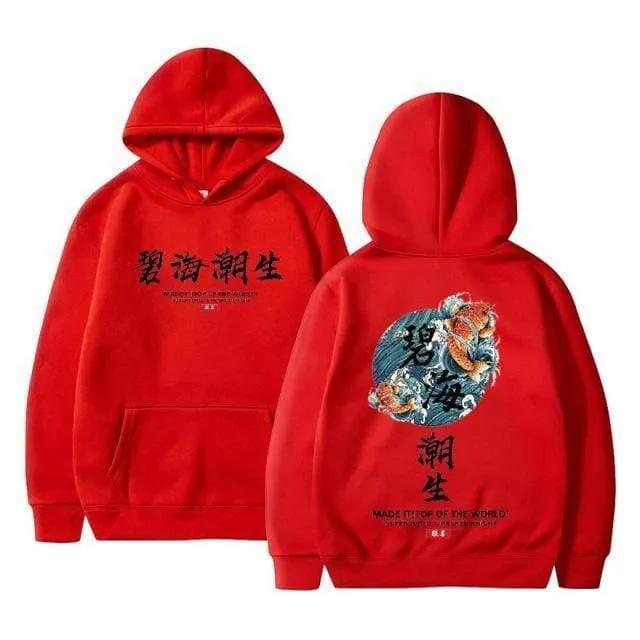 Streetwear Chinesische zeichen Männer Hoodies Sweatshirts Mode Herbst Hip Hop Schwarz Hoodie Erkek sweatshirt