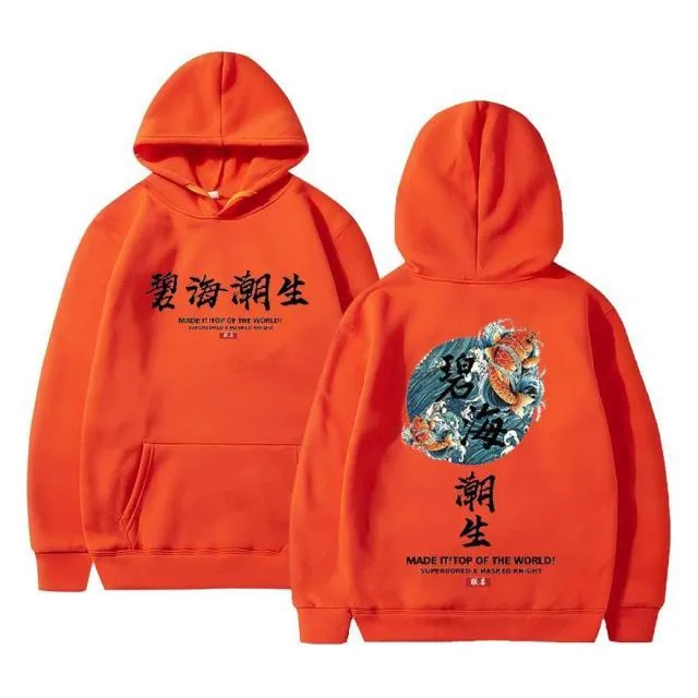 Streetwear Chinesische zeichen Männer Hoodies Sweatshirts Mode Herbst Hip Hop Schwarz Hoodie Erkek sweatshirt
