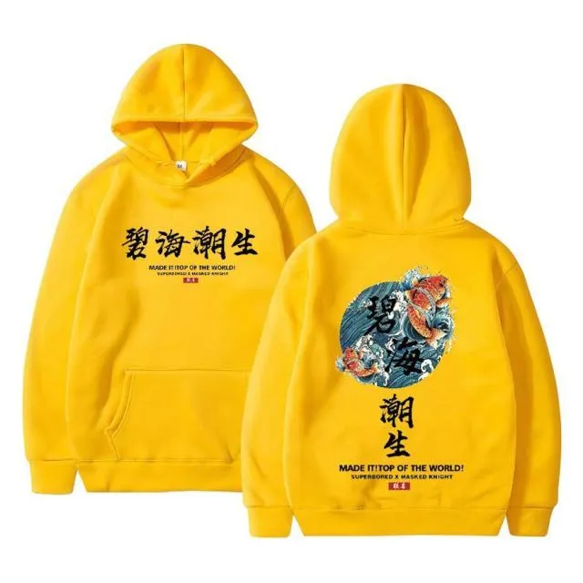 Streetwear Chinesische zeichen Männer Hoodies Sweatshirts Mode Herbst Hip Hop Schwarz Hoodie Erkek sweatshirt