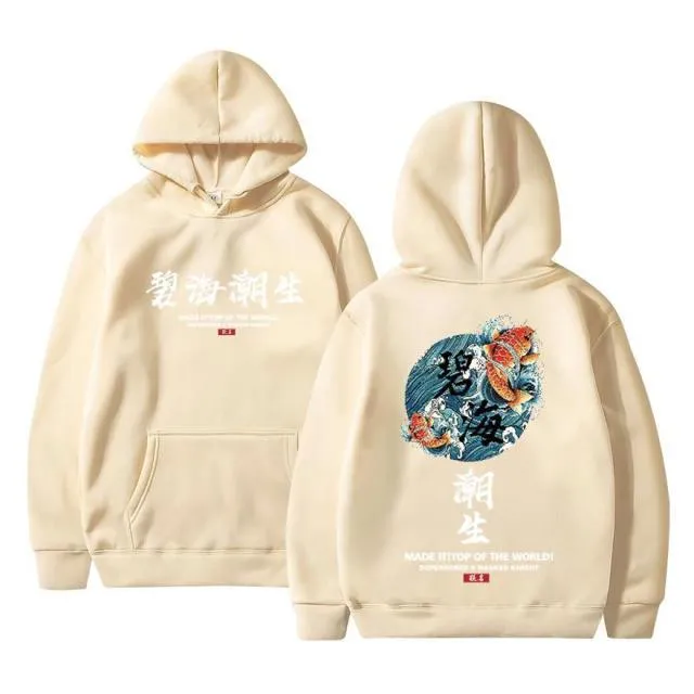 Streetwear Chinesische zeichen Männer Hoodies Sweatshirts Mode Herbst Hip Hop Schwarz Hoodie Erkek sweatshirt