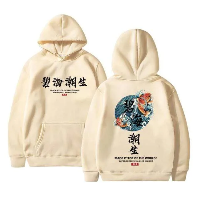 Streetwear Chinesische zeichen Männer Hoodies Sweatshirts Mode Herbst Hip Hop Schwarz Hoodie Erkek sweatshirt