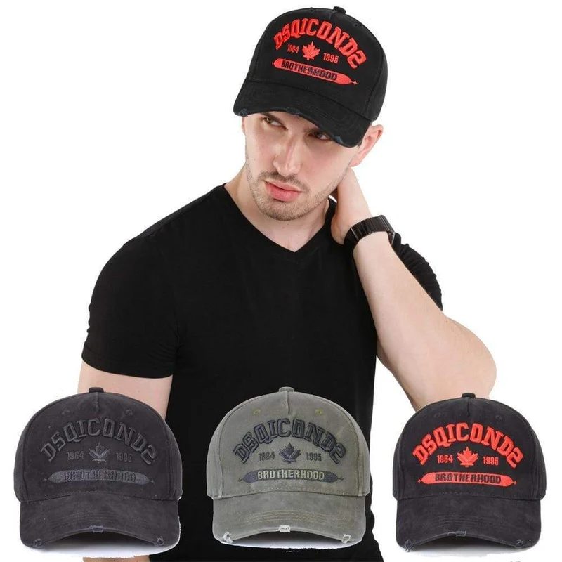 Baseball Cap Herren Damen Mütze Schwarz Stickerei DSQ2 Buchstaben Casual Cap Hip Hop Cap Snapback Caps Bone Dad Hat