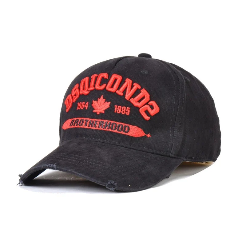 Baseball Cap Herren Damen Mütze Schwarz Stickerei DSQ2 Buchstaben Casual Cap Hip Hop Cap Snapback Caps Bone Dad Hat