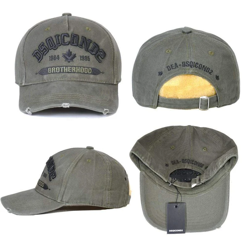 Baseball Cap Herren Damen Mütze Schwarz Stickerei DSQ2 Buchstaben Casual Cap Hip Hop Cap Snapback Caps Bone Dad Hat