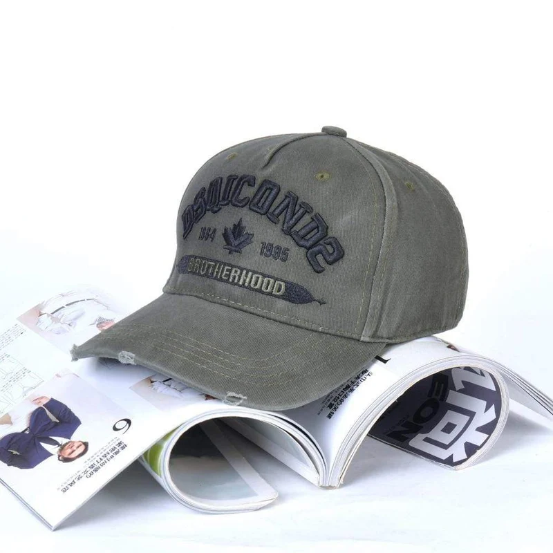 Baseball Cap Herren Damen Mütze Schwarz Stickerei DSQ2 Buchstaben Casual Cap Hip Hop Cap Snapback Caps Bone Dad Hat