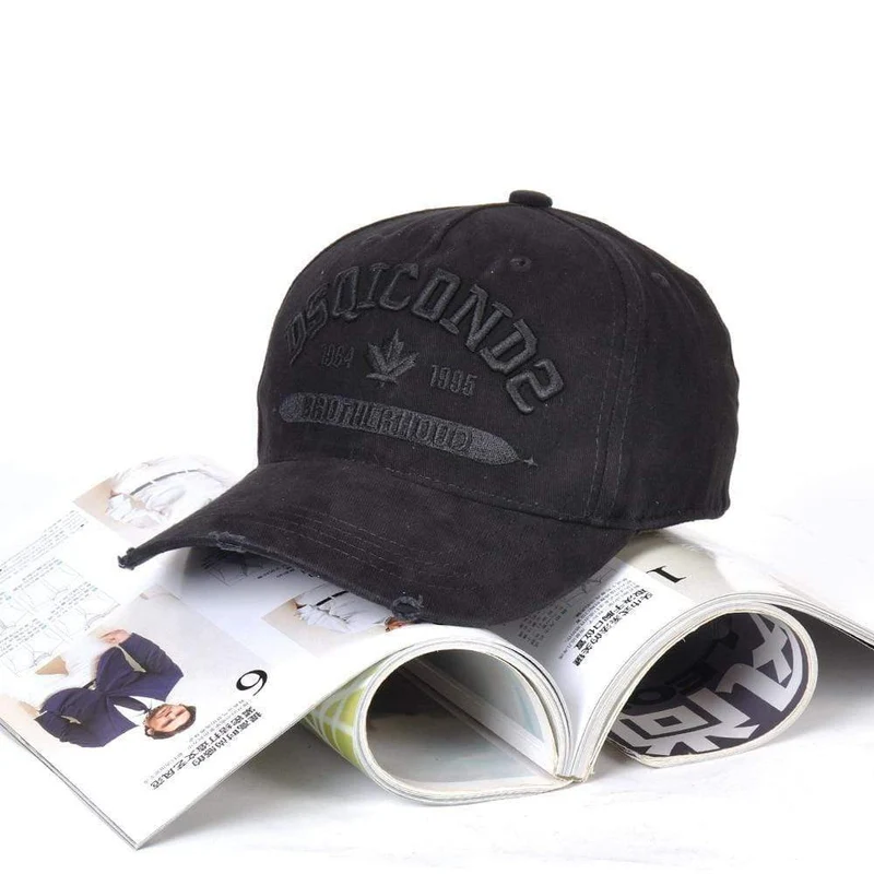 Baseball Cap Herren Damen Mütze Schwarz Stickerei DSQ2 Buchstaben Casual Cap Hip Hop Cap Snapback Caps Bone Dad Hat