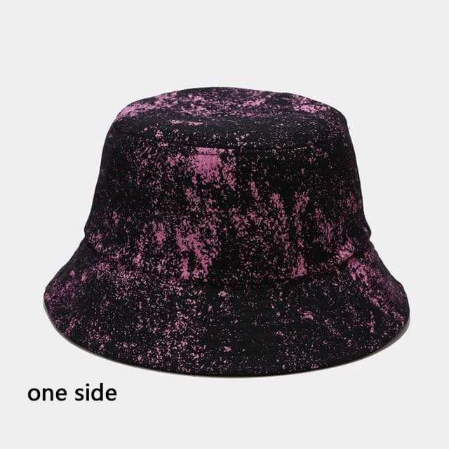 Mode Sommer Reversible Schwarz Weiß Coconut Tree Gedruckt Fisherman Caps Eimer Hüte Gorro Pescador Männer Frauen