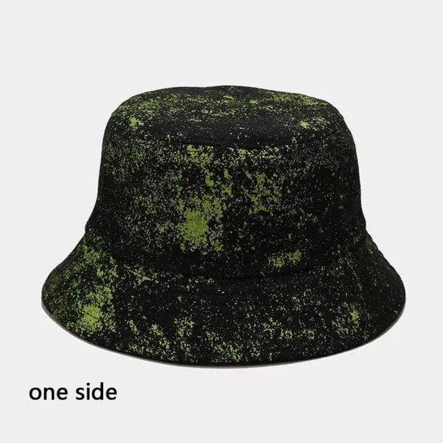 Mode Sommer Reversible Schwarz Weiß Coconut Tree Gedruckt Fisherman Caps Eimer Hüte Gorro Pescador Männer Frauen