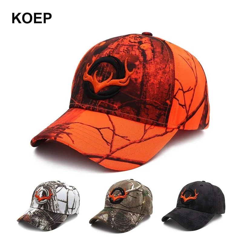 Baseball Kappe Angeln Caps Männer Outdoor Jagd Camouflage Dschungel Hut 3D Deer Kopf Wandern Casquette Hüte