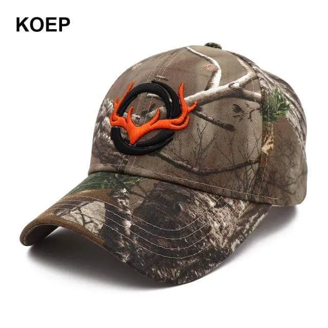 Baseball Kappe Angeln Caps Männer Outdoor Jagd Camouflage Dschungel Hut 3D Deer Kopf Wandern Casquette Hüte