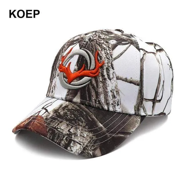 Baseball Kappe Angeln Caps Männer Outdoor Jagd Camouflage Dschungel Hut 3D Deer Kopf Wandern Casquette Hüte