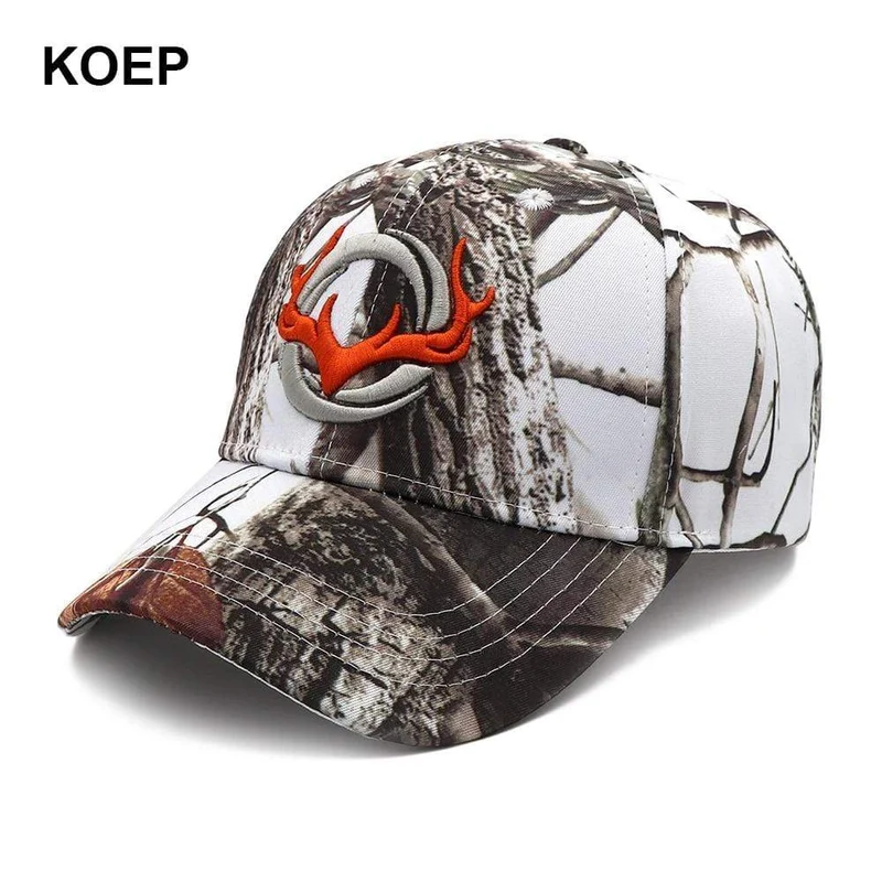 Baseball Kappe Angeln Caps Männer Outdoor Jagd Camouflage Dschungel Hut 3D Deer Kopf Wandern Casquette Hüte