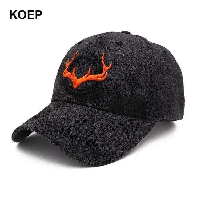 Baseball Kappe Angeln Caps Männer Outdoor Jagd Camouflage Dschungel Hut 3D Deer Kopf Wandern Casquette Hüte
