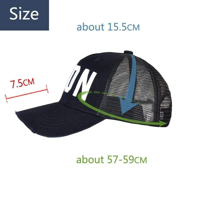 Mesh-Sommer-Baseball-Cap für Männer Frauen Stickerei ICON Buchstaben Papa Hut Hip Hop Trucker Cap Hombre Gorras Casquette