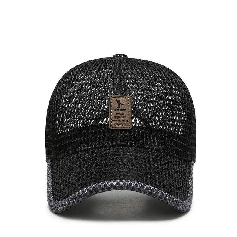 Unisex Männer Angeln Baseball Caps Frauen Atmungsaktive Mesh Snapback Hüte Schwarz Casual Sport Hüte Kappe