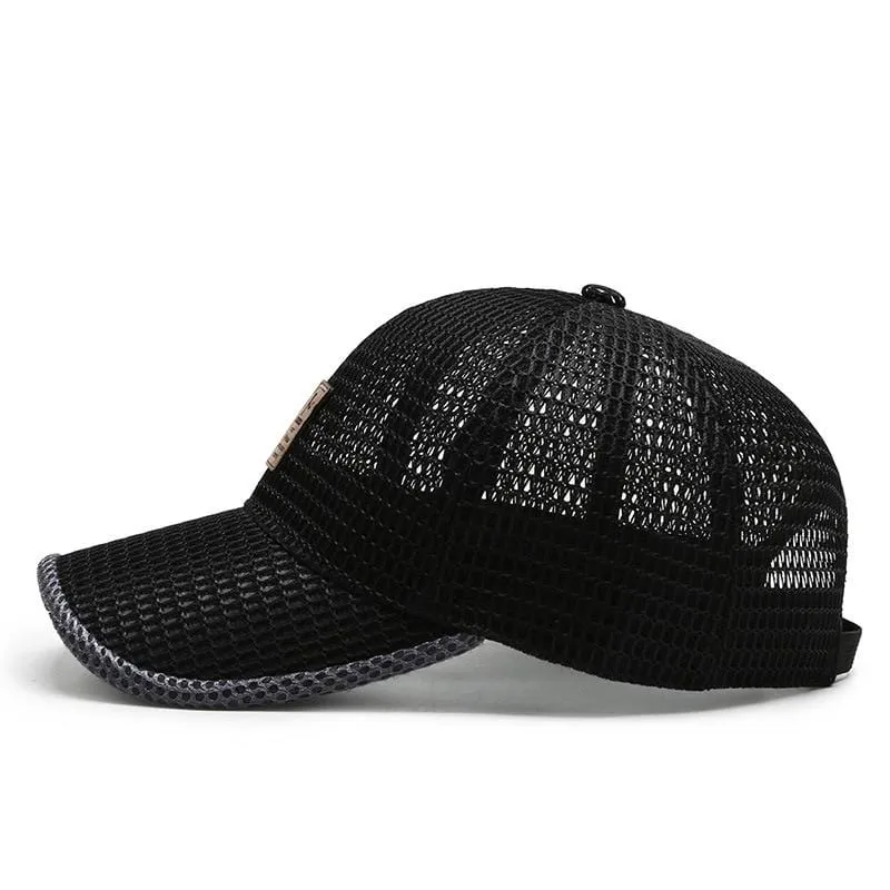 Unisex Männer Angeln Baseball Caps Frauen Atmungsaktive Mesh Snapback Hüte Schwarz Casual Sport Hüte Kappe