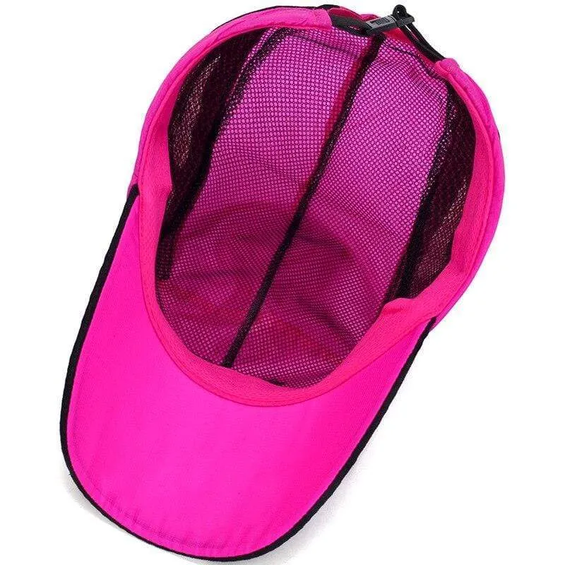 Männer Mesh Cap Radfahren Laufen Cap Baseball Tennis Hut Atmungsaktiv Schnell Trocknend Hut Knochen Snapback Frauen Klettern Laufen Sport