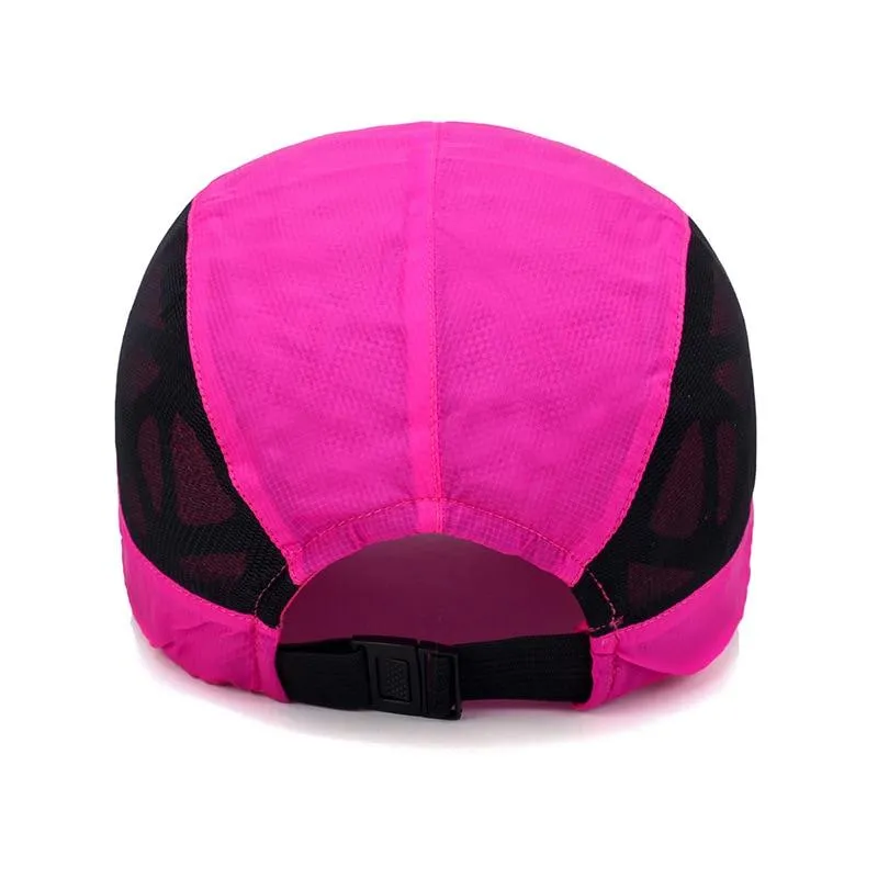 Männer Mesh Cap Radfahren Laufen Cap Baseball Tennis Hut Atmungsaktiv Schnell Trocknend Hut Knochen Snapback Frauen Klettern Laufen Sport