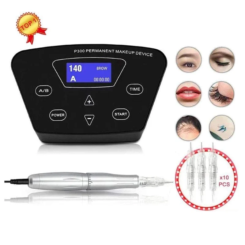 Biomaser Professionelle Tattoo Maschine Rotary Stift Für Permanent Make-Up Augenbrauen Lip Microblading DIY Maschine Kit Mit Tattoo Nadel