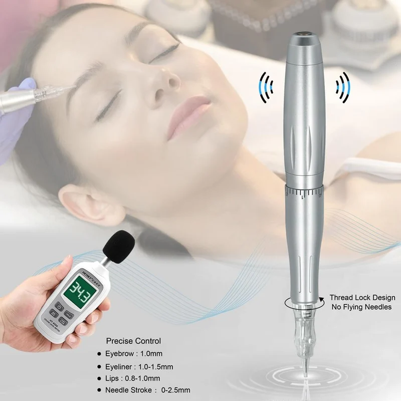 Biomaser Professionelle Tattoo Maschine Rotary Stift Für Permanent Make-Up Augenbrauen Lip Microblading DIY Maschine Kit Mit Tattoo Nadel