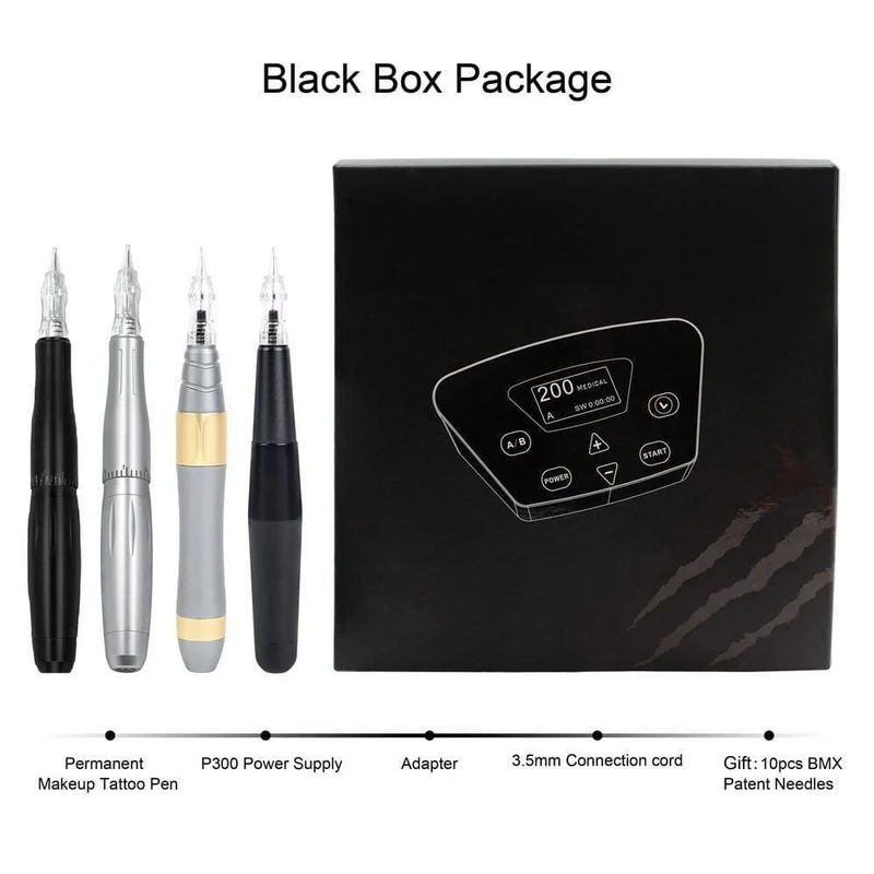 Biomaser Professionelle Tattoo Maschine Rotary Stift Für Permanent Make-Up Augenbrauen Lip Microblading DIY Maschine Kit Mit Tattoo Nadel