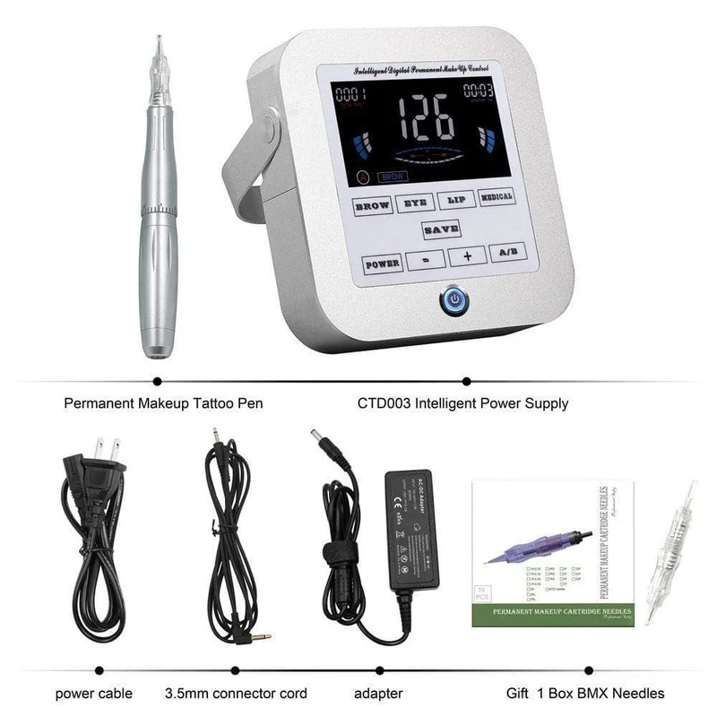 BMX Rotary Tattoo Maschine Stift PMU Maschine Permanent Make-Up Maschine Augenbrauen Tattoo Kits Professionelle für Augenbrauen Eyeliner Lip