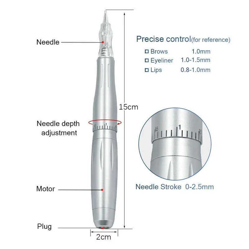 BMX Rotary Tattoo Maschine Stift PMU Maschine Permanent Make-Up Maschine Augenbrauen Tattoo Kits Professionelle für Augenbrauen Eyeliner Lip