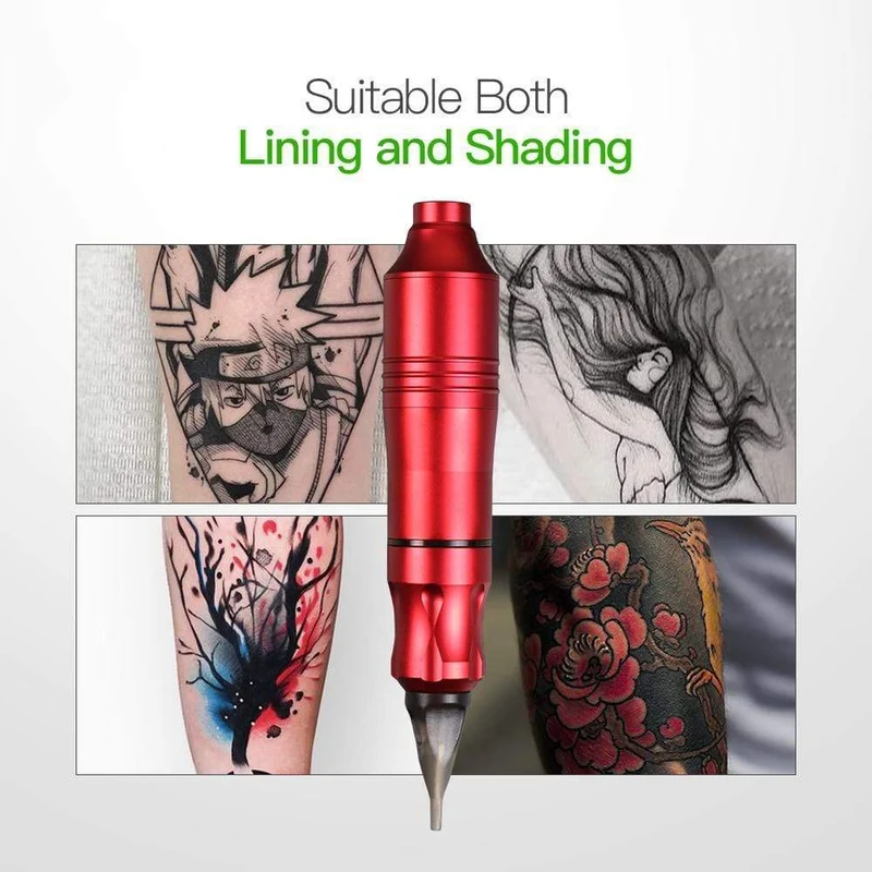 Professionelles Tattoo-Maschinen-Set, Tattoo-Netzteil, Rotationsstift mit Patronen, Nadel-Tattoo-Stift für Tattoo-Anfänger und Künstler