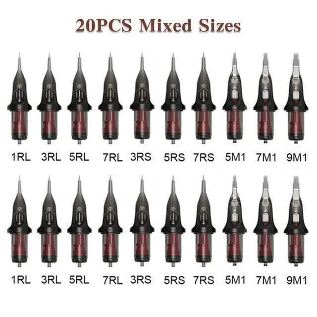 Professionelles Tattoo-Maschinen-Set, Tattoo-Netzteil, Rotationsstift mit Patronen, Nadel-Tattoo-Stift für Tattoo-Anfänger und Künstler