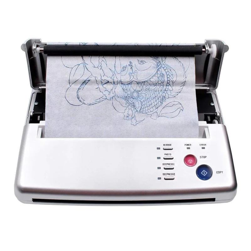 Tattoo-Transfermaschine Kopierer A4-Drucker Zeichnung Thermo-Schablonenhersteller Kopierer Transferpapier Kohlepapier Zubehör