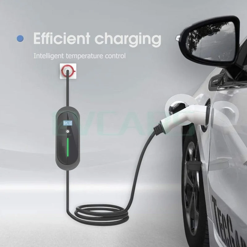 11 kW EV-Ladegerät, Ladestation für Elektrofahrzeuge, EVSE-Wallbox mit Typ-2-Kabel, 16 A, 3 Phasen, IEC 62196-2