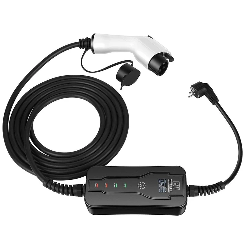 GKFLY IEC62196-2 EV-Ladegerät Typ 2 Level 2 8A 10A 13A 16A Einstellbare Stromregelung für Ladestationen für Elektroautos