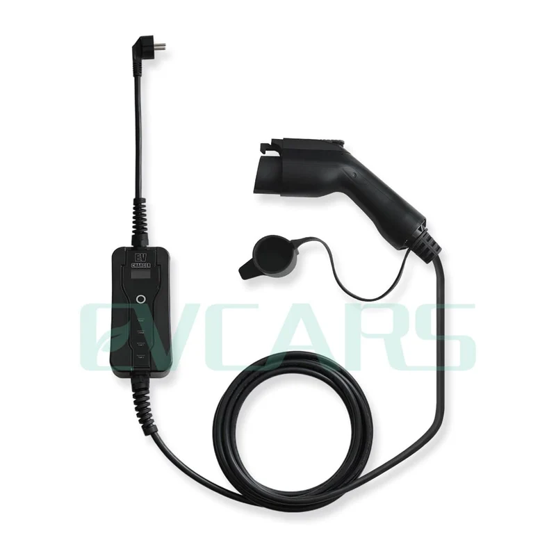Tragbares EV-Ladegerät für Autos, Elektrofahrzeuge, Typ 1-Stecker, 16 A, 5 m, J1772 Level 2 EVSE Controlle-Ladestationen für Leaf