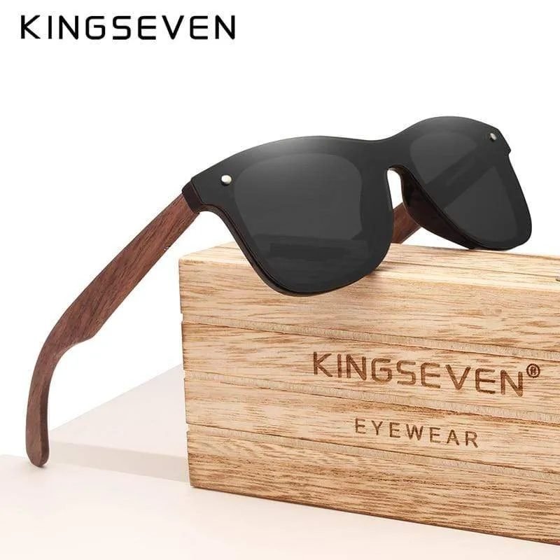 Handgemachte polarisierte Sonnenbrille aus Walnussholz UV400 Mode für Männer und Frauen Markendesign Bunte Sonnenbrille Spiegelschirme